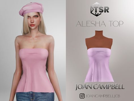 Sims 4 Cc Romantic Clothes, Sims 4 Cc Clothes 2000s, Sims Tops Cc, Sims 4 Cc Cute Tops, The Sims 4 Female Clothing, Sims 4 Pink Clothes, Sims 4 Top Cc Female, Sims4 Cc The Sims Resource, Sims 4 Cc Clothes Shirts Female