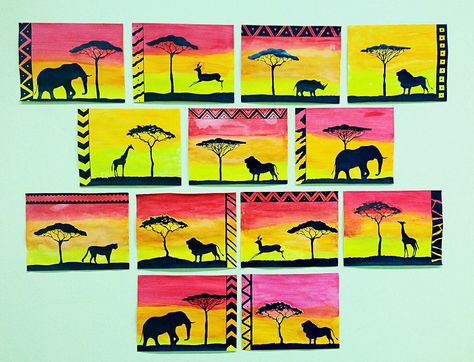 Safari Kids Crafts Kenya Crafts For Kids, Safari Crafts For Older Kids, Safari Art Projects, South Africa Crafts For Kids, Safari Arts And Crafts For Kids, Africa Crafts For Kids, Safari Crafts For Kids, Safari Kids Crafts, Paint Crafts For Kids