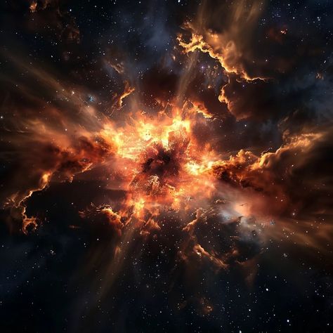 The image shows a supernova. A supernova is a powerful explosion that occurs at the end of a star's life. The explosion is so powerful that it can outshine an entire galaxy. Supernovas are responsible for creating many of the elements that we see around us, including the oxygen we breathe and the iron in our blood. Star Explosion, Supernova Explosion, Best Swimmer, Character Study, Astronomy, Art Ideas, Art Images, The End, Art Inspiration