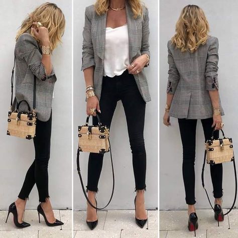 Casual Chic Outfits, Summer Work Outfits, Mode Casual, Fall Outfits For Work, Business Outfit, Pinterest Fashion, Casual Work Outfits, Blazer Outfits, Work Outfits Women