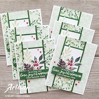 Call Me Crafty Al, Crafty Al, Sheetload Of Cards, Papercraft Christmas Cards, Painted Christmas Cards, Stampin Up Christmas Cards, Christmas Card Crafts, Stampin Up Christmas, Designer Series Paper