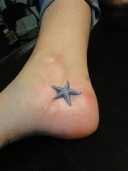 Starfish Tattoos And Designs-Starfish Tattoo Meanings And Ideas-Starfish Tattoo Pictures Tato 3d, Starfish Tattoo, Tato Henna, Petit Tattoo, Tattoo Trend, Star Tattoo Designs, 3d Tattoos, 3d Tattoo, Small Tattoo Designs