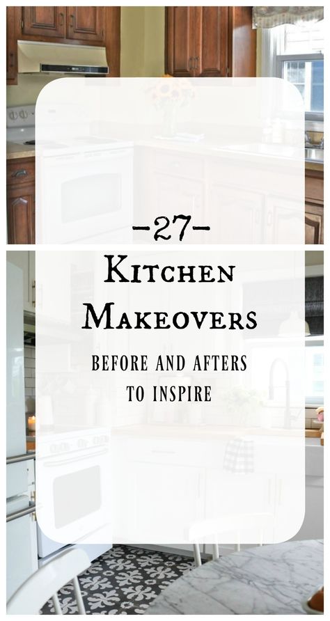 27 Inspiring Kitchen Makeovers- Before and After Farm Kitchen Ideas, Kitchen Cabinets Before And After, Cheap Kitchen Remodel, Ranch Kitchen, Nesting With Grace, Eclectic Cottage, Kitchen Updates, Organisation Ideas, Kitchen Makeovers