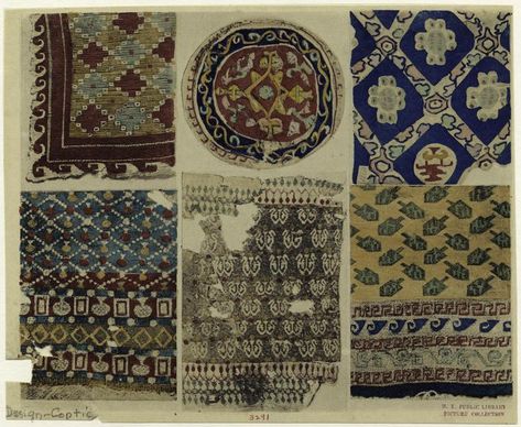 Coptic Motifs Pattern, Middle Eastern Textiles, Ottoman Empire Embroidery, Ancient Egyptian Textiles, Turkish Textiles Ottoman Empire, Medieval Paintings, Egyptian History, Thread Art, Antique Textiles