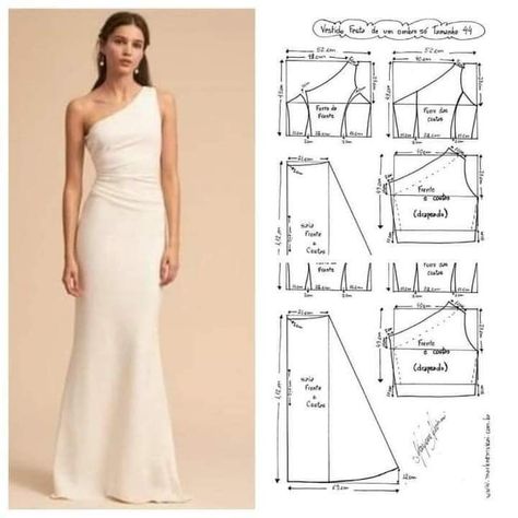 Evening Gown Pattern, Prom Dress Pattern, Diy Clothes Patterns, Formal Dress Patterns, Evening Dress Patterns, Dress Patterns Diy, Easy Dress Sewing Patterns, Girls Clothes Patterns, Wedding Dress Patterns