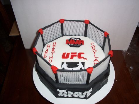 UFC fighting ring.. Ufc Cake Ideas, Ufc Party, 2nd Bday Ideas, Party Stuff, Bday Ideas, Birthday Theme, Ufc, B Day, 2nd Birthday