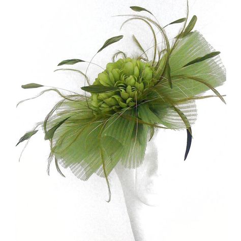 Green Fascinator, Mini Hats, Wedding Cocktail Party, Victoria Secret Models, Fascinator Headband, Kentucky Derby Hats, Fascinator Hat, Diy Hat, Hat Ideas