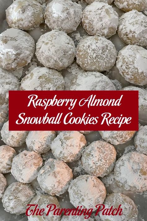 Raspberry Almond Snowball Cookies Recipe Almond Snowball Cookies, Snowball Cookies Recipe, Butter Spritz Cookies, Cookie Balls Recipe, Pecan Snowball Cookies, Chewy Ginger Cookies, Spritz Cookie Recipe, Christmas Cookie Recipes Holiday, Ginger Cookie Recipes