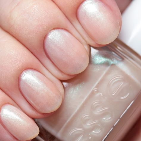 Essie Pearl Nail Polish, Essie Going Steady, Glazed Nail Polish, Ivory Nails, Nails Essie, Essie Polish, Nail Design Video, Glazed Donut, New Nail Polish