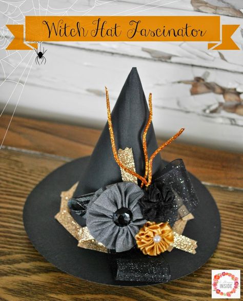 Diy Witch Hat, Diy Halloween Witch, Felt Witch Hat, Diy Witch, Halloween Crafts Preschool, Diy Xmas Gifts, Witch Diy, Hat Fascinator, Halloween Witch Hat