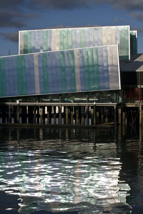 Voyager Maritime Museum | Bossley Architects | Archinect Auckland Museum, Small Yachts, Museum Studies, Exhibition Building, Cladding Panels, Public Architecture, Sea Side, Interesting Buildings, Architecture Awards