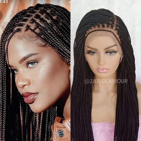 Knotless Braided Wig, Kanekalon Braids, Wigs Collection, Braid Extensions, Bob Braids, Box Braid Wig, Micro Braids, Box Braid, Short Braids