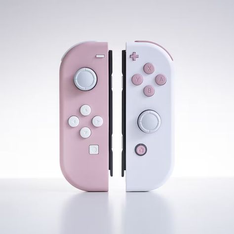 Custom Nintendo Switch Pink and White Joy-cons Cute Controller - Etsy Australia Cute Switch Accessories, Cute Controller, Cute Nintendo Switch Accessories, Nintendo Switch Joycons, Pink Nintendo Switch, Pink Gaming Setup, Custom Nintendo Switch, Nintendo Switch Aesthetic, Cute Nintendo Switch