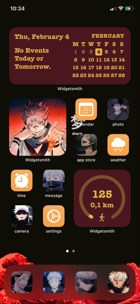 Anime Widget Ideas Iphone, Ios 16 Wallpaper Anime, Anime Widget Homescreen, Anime Widgetsmith, Widget Layout, Homescreen Layout Iphone, Note Fanart, Widgetsmith Ideas, Home Screen Layout