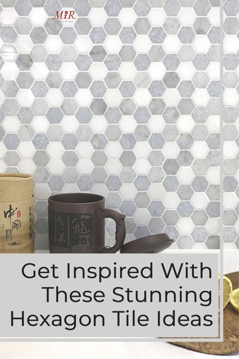 Hexagon Tile Ideas, Honeycomb Backsplash Kitchen, Honeycomb Tiles Kitchen, Hexagon Tile Backsplash Kitchen, Hexagon Kitchen Backsplash, Hexagon Tile Kitchen, Moroccan Backsplash, Black And White Backsplash, Honeycomb Backsplash