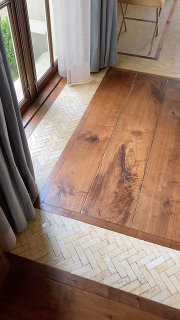 Wood Floor Border, Marble Border, Marble Herringbone, Walnut Floors, Herringbone Floor, Wood Worker, Timber Flooring, Fine Woodworking, Wood Shop