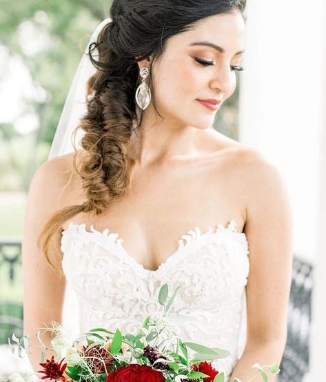 Simple Beauty Artistry | Braids Bridal Braids, Braided Hairstyles For Wedding, Side Braid, Design Dress, Simple Beauty, Bride Wedding, One Shoulder Wedding Dress, Wedding Hairstyles, Designer Dresses