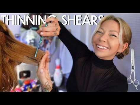 (10474) how to use thinning shears | 2024 - YouTube Thinning Shears, A Bob, Being Used, How To Use, Key, Hair