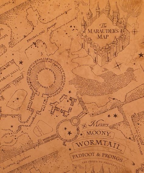 Marauders Map Wallpaper, Harry Potter Fan Art Harry, Fan Art Harry Potter, Harry Potter Fan Fic, The Marauders Map, Poster Harry Potter, Harry Potter Journal, Art Harry Potter, Harry Potter Poster