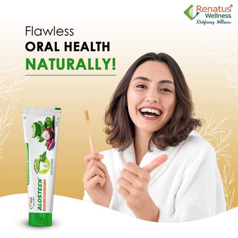 Renatus wellness have made Alosteen. Renatus Wellness, Herbal Toothpaste, Oral Health, Toothpaste, Health