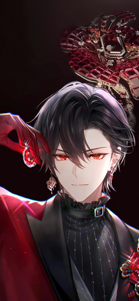 Vampirecore Wallpaper, Manhwa Boys Wallpaper, Lovebrush Chronicles Ayn, Ayn Alwyn, Anime Boy With Black Hair And Red Eyes, For All Time Otome, Long Black Hair Red Eyes Anime Guy, Red Eyed Black Haired Anime Guy, Manhwa Black Hair Red Eyes