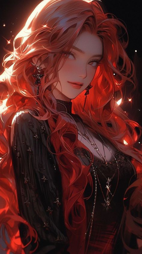 Fantasy Red Hair, Red Haired Anime Female, Red Hair Anime Woman, Red Haired Princess, Red Hair Queen, Girly M Instagram, Era Victoria, Anime Red Hair, Female Monster