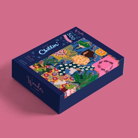 Too Many Plants, Of Challenge, Bg Design, Desain Editorial, Branding Design Packaging, Feels Like Home, 500 Piece Jigsaw Puzzles, Box Packaging Design, Chocolate Packaging