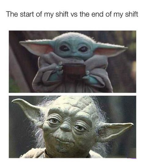 33 Funny Work Memes that are Working Overtime - Funny Gallery Overtime Meme, Er Nurse Humor, Funny Work Memes, Yoda Images, Hospital Humor, Medical Memes, Yoda Meme, Star Wars Meme, Walter Elias Disney