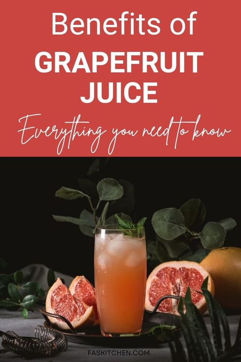 A glass of freshly squeezed grapefruit juice with sliced grapefruits on a wooden surface, representing the complete guide to grapefruit juice. Grapefruit Juice Benefits, Grapefruit Juice Recipe, Grapefruit Benefits, Food Info, Grapefruit Juice, Nutritional Value, Culinary Skills, Citrus Fruit, Juicing Recipes