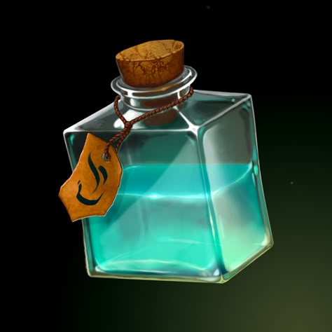 ArtStation - Magic potion, Eliza Bolli Bottle Drawing, Magic Bottles, Magic Potion, Fantasy Props, Game Props, Game Concept Art, D&d Dungeons And Dragons, Blue Bottle, Potion Bottle