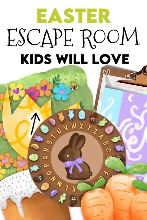 Celebrate Easter with something a little different this year? My Easter Escape Room is the perfect family activity! Help find Mr Cottontail, vertra Easter bunny and save the anual Easter party! Easter Escape Room, Kids Escape Room, Diy Escape Room, Easy Party Games, Kids Easter Party, Easter Festivities, Escape Room For Kids, Easter Event, Easter Games