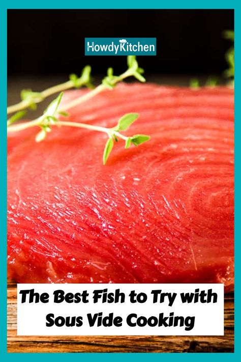 Want to cook fish sous vide but don't know where to start? Here are 5 of the best fish for sous vide, along with some tips for cooking them to perfection. Sous Vide Flank Steak Recipe, Sous Vide Fish, Marlin Recipes, Grouper Fish Recipes, Salmon Steak Recipes, Sous Vide Salmon, Grouper Fish, Salmon Appetizer, Fish Types