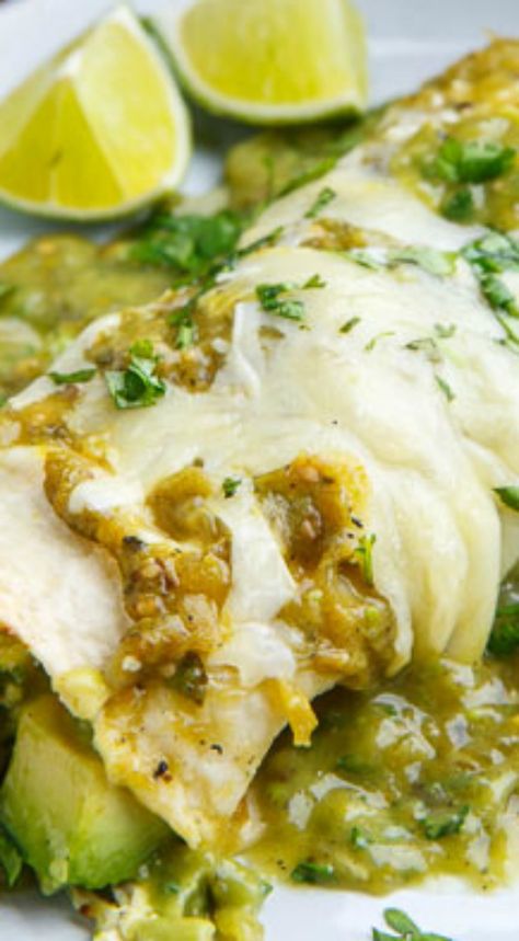 Chicken And Avocado Enchiladas, Avocado Enchiladas, Mexican Dinners, Chicken And Avocado, Enchiladas Recipe, Mexican Dinner, Mexican Foods, Blue Plate, Tex Mex Recipes