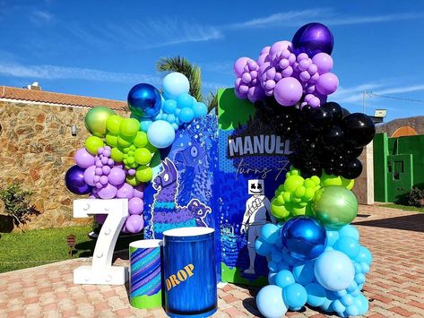 Fortnite Birthday Party Balloons, Fortnite Balloon Decorations, Fortnite Birthday Backdrop, Fortnite Balloon Arch, Fortnite Balloon Garland, Fornite Birthday Decorations, Fornite Birthday Theme, Fortnight Birthday Party Ideas, Fornite Party Ideas