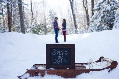 Winter save the date sled Save The Date Winter Photo Ideas, 2025 Wedding, Save The Date Photos, Winter Photo, Beautiful Pics, Shoot Ideas, Sled, Photo Props, Save The Date