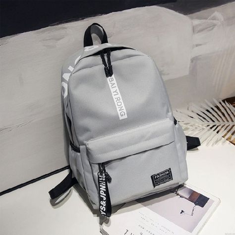 Fresh Junior High School Student Bag Large Pure Color College Backpack College Bags For Girls, Girly Backpacks, Tas Gucci, Sac Michael Kors, Cute School Bags, Cute Mini Backpacks, Stylish School Bags, Simple Backpack, Tas Fashion