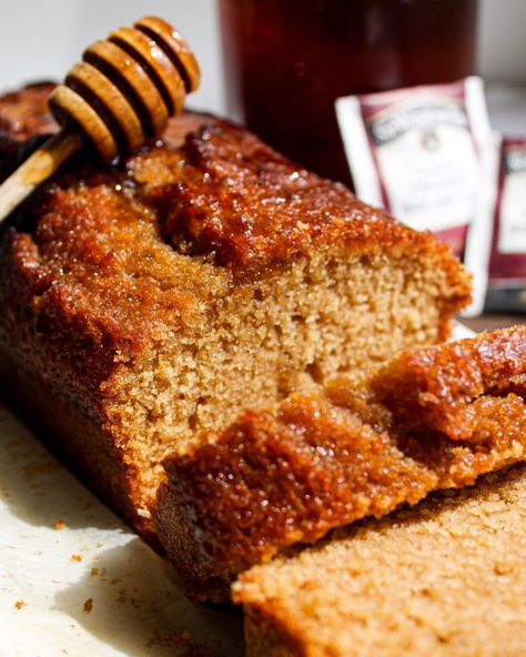 Honey Cake From Black Tea – Mykhaila Eats Honey Nut Bread, Tea Cake Loaves, Black Tea Cake, Honey Tea Cake, Honey Loaf Cake, Orange Honey Cake, Honey Almond Cake, Honey Sweets, Honey Loaf