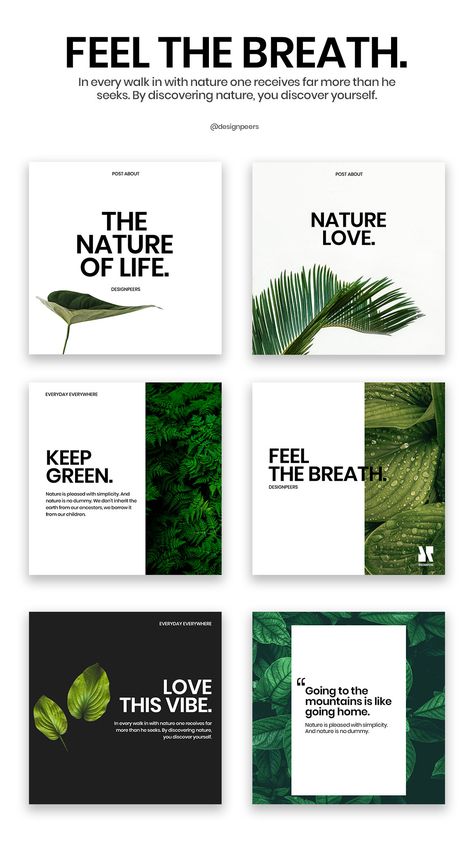 Wildlife Poster Design, Green Social Media Design, Green Poster Design, Facebook Cover Design, Instagram Layout, Social Media Design Inspiration, Book Design Layout, Catalog Design, Social Media Templates