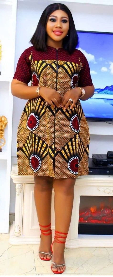 Pin by Bella Dotsey on jolie | Short african dresses, African fabric dress, African design dresses Vitenge Dresses Designs Latest, Vitenge Design African Style Ankara, Simple Short Ankara Gowns Classy, Jamsuits Ankara, Vitenge Design Short Dresses, Short Dresses Ankara Styles, Kitenge Short Dress Designs, Short African Print Dresses Ankara, African Simple Dress Styles