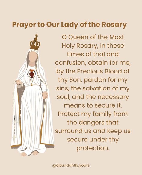 Holy Rosary, Our Lady