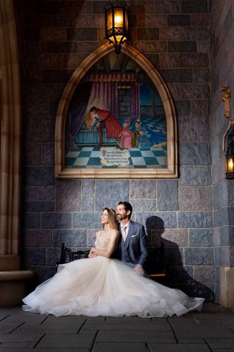 Sleeping Beauty Castle Disneyland, Disneyland Wedding, Disney Fairy Tale Weddings, Sleeping Beauty Castle, Shot List, Disney Wedding, Portrait Session, Fairytale Wedding, Magic Kingdom