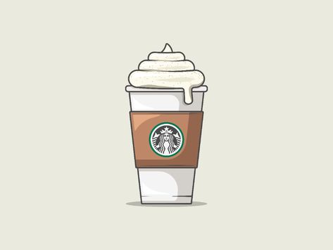 Starbucks Coffee | Pumpkin Spiced Latte by Stephen Johnson on Dribbble Starbucks Photography, Starbucks Drawing, Starbucks Illustration, Drink App, Homemade Squishies, Starbucks Wallpaper, Pumpkin Spice Drinks, Starbucks Latte, Pumpkin Spiced Latte