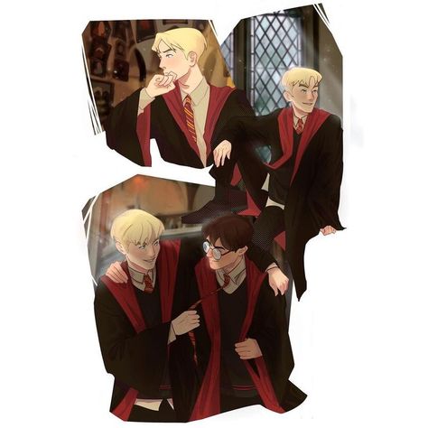 draco malfoy fanart harry potter fanart slytherin anime Japanese style hot blonde boy cute boy fanaert dramione hermione granger aesthetic Harry Potter Toms, Drako Malfoy, Gryffindor Pride, Harry Draco, Draco Harry Potter, Harry Potter Draco Malfoy, Harry Potter Ships, Potter Art, Hogwarts Mystery