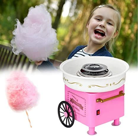 N/H Cotton Candy Maker Fashion Cotton Candy Machine JK-1801 Cotton Candy Maker Mini Home Cotton Candy Machine Stainless Steel Bottom Groove for Family Party (White) Mini Cotton Candy, Cotton Candy Maker, Hawaiian Shaved Ice, Candy Maker, Candy Cone, Candy Making Supplies, Homemade Sweets, Fairy Floss, Diy Electrical