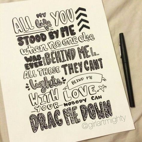 Lyric Drawings, One Direction Drawings, One Direction Art, Draw With Me, One Direction Lyrics, One Direction Songs, Doodle Quotes, Direction Quotes, One Direction Quotes