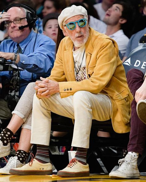 89-year-old lou adler is still getting off some insane fits at lakers games. | Instagram Lou Adler, Lakers Game, December 11, Be Still, Year Old, Sewing, On Instagram, Instagram