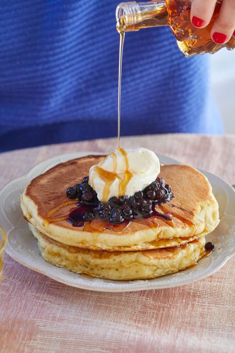 Gemma Stafford, Homemade Pancakes Fluffy, Pancakes For Two, Pancakes For One, Batch Baking, Fluffy Pancake Recipe, Recipe For 1, Bigger Bolder Baking, Pancake Recipe Buttermilk