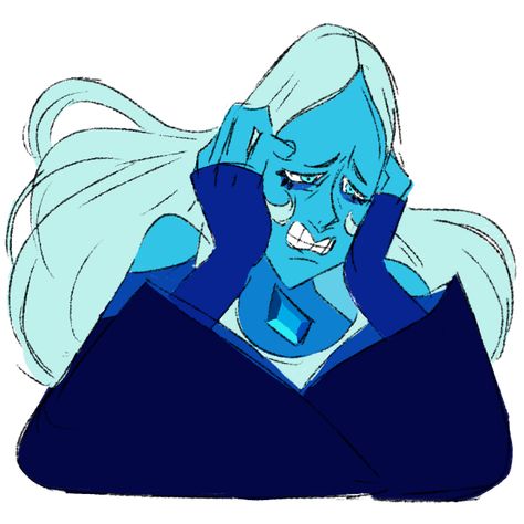 Blue Diamond Human, Blue Diamond Steven Universe Fanart, Blue Diamond Fanart, Drawing Gems, Steven Universe Blue Diamond, Blue Diamond Su, Blue Diamond Steven Universe, Diamond Steven, Steven Universe Diamond