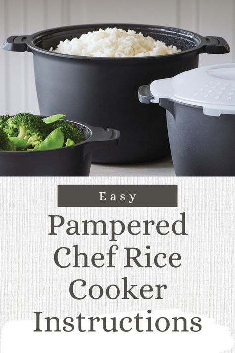 Rice Steamer Recipes, Rice Cooker Instructions, Pampered Chef Rice Cooker, Pampered Chef Egg Cooker, Rice Cooker Cake, Microwave Rice Cooker, Cooker Cake, Multi Cooker Recipes, Microwave Cooker