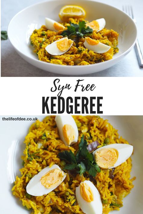 Syn Free Kedgeree | #kedgeree is a spicy rice dish perfect for #breakfast, #lunch or even a weekend #brunch. Also #syn #free on #slimming #world Kedgeree Recipe, Slimmers World Recipes, Fakeaway Recipes, Spicy Rice, Lazy Weekend, Eating Eggs, Reduce Appetite, Rice Dish, Coffee Benefits